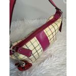 Coach y2k  Heritage Plaid Mini Purse Shoulder Bag Wristlet Photo 6