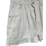 Free People  We the Free Oversized Paper Bag Pleated Balloon Shorts White Sz‎ S Photo 3
