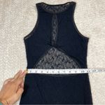 Black Sheer Lace High Neck back cut out mini dress Women size xs/s Photo 6