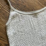 Brandy Melville Green Floral Tank Top Photo 1