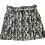 For Love & Lemons Claude Faux Snakeskin Mini Skirt Women’s Size XS Black Photo 5
