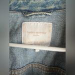 ZARA Blue Distressed Jean Jacket Size Medium Photo 5