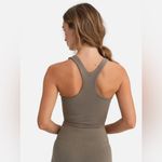 Mate the Label NWOT Organic Stretch Racer Tank Pebble Tan Medium Photo 2