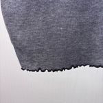 American Eagle Outfitters Gray Fitted Crop Tee Photo 4