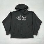 NOLA New Orleans French Quarter Louisiana Gray Full Zip Hoodie Sweatshirt Size S Photo 0