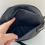 Tommy Hilfiger  black gold hardware‎ round canteen crossbody shoulder bag purse Photo 2