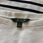 Ralph Lauren Lauren White & Navy Striped Top Photo 1
