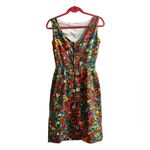 Vintage 60s Tori Richard Honolulu Dress Boatneck Watercolor Floral Size Medium Pink Photo 9