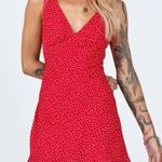 Princess Polly  red v neck Nellie dress Photo 0