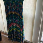 Colorful abstract boho maxi shirt Blue Size undefined Photo 1
