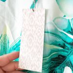 Chico's Black Label Tropical Print Dress Size 12 White Green Botanical NWT Cruise Photo 8