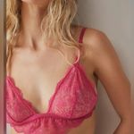 Free People NWOT  Intimately Bright Eyes Pink  Bralette Size S Photo 1