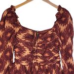 House of Harlow  Women’s Tiered Ruffle Metallic Mini Dress size medium Photo 2