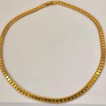 Gold tone faux pearl vintage filagree hair clip Photo 2