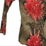 Alberto Makali Vintage  Y2K Crinkle Abstract Sequin Blouse Brown Pink Small NWOT Photo 4