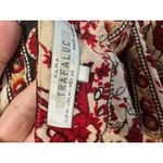 ZARA Trafaluc Kimono Duster Cardigan Red Beige Elephant Floral Bohemian Medium Photo 6