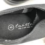 Twisted  Womens Low Top Fabric Sneakers Lace Up Black Size 8 Photo 4