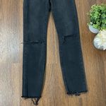 Frame  Black Le High Straight Raw Edge Jeans Molony Size 26 2 Photo 4