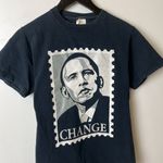 2008 Vintage Y2K Obama T Shirt Gray Small S President Graphic Rap Tee Cotton Photo 9