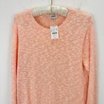 J.Crew Crewneck Beach Sweater Pullover Lightweight Orange Cotton Blend XS NWT Photo 3