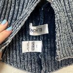 Knorts Rib Knit Cropped Halter Vest Women's Size 2 Blue Photo 2