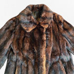 1950s Vintage Brown Mink Fur Coat Mid Photo 3