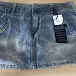 Forever 21  Distressed Denim Mini Skirt - Size‎ S Photo 0