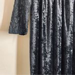 Dressing Clio Vintage Floral Lace & Black Velvet Long Sleeve Maxi Dress size M Size M Photo 6