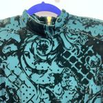 Balmain x H&M Green Velvet Monk Neck Mini Dress Limited Edition Size 6 Photo 3