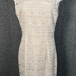 Dolce Vita Lace Sheath Dress Tan Beige Lined Short Sleeve Size Medium Photo 0