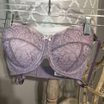 B.tempt'd Lacey Bra Lavender Padded Womens 32 DD  Photo 1