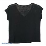 Aeropostale Semi Sheer Crochet Lace Cropped Blouse Black XS Y2K Photo 3