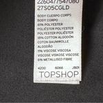 Topshop metallic gold & black embroidered/quilted miniskirt zipper accents, 4 Photo 5