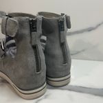 Eileen Fisher  Womens Gray Leather Strappy Gladiator Platform Sandal Sz 6 Comfort Photo 4