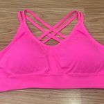 Bright Pink Seamless Sports Bra Size Large Photo 0