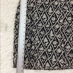 Alya Francesca’s Black Cream Pleated Straight Skirt Pockets Size XS Photo 2