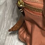 Frye  Rust Brown Nylon Backpack with Leather Trim Everyday Travel Bag Photo 2