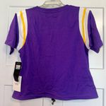 NFL WEAR by Erin Andrews Minnesota Vikings  drawstring crop top Large NWT Photo 3