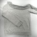 Lanston Gray‎ Off The Shoulder Long Sleeve Pullover Sweatshirt Top Gray Photo 6