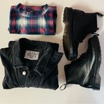 Evil Twin NWOT Plaid Mock Neck Tank Dress Size M White Size M Photo 1