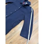 Preston & York  100% Wool Navy Button Front Coat Jacket 16W Lined Pockets Classic Photo 8