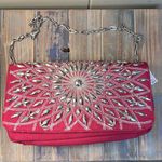 White House | Black Market  Red Starburst Clutch Purse NWT Photo 1