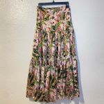Marciano  Floral Satin Midi Skirt Size 0 XS Photo 2