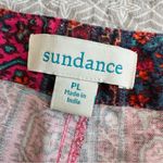 Sundance Kalini Shorts Floral Stripes Brown Contrast Trim Linen Size L Petite Photo 6