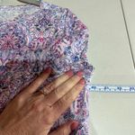 J.Jill Love Linen Size M Shirt Top Purple Pink Paisley Print Casual Photo 5