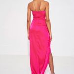 miss circle gown feather maxi dress Photo 3