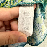 Susan Lawrence VTG Y2K Top  Sleeveless Womens 1X Paisley Ruffle Boho Fairy USA Photo 5