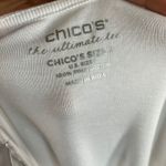 Chico's The Ultimate Tee White Sleeveless Tank Top Pima Cotton Size 2 Classic Photo 8