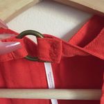 Free People Coral Orange So Fine Choker Faux Wrap Drape Sleeveless Tank Top Photo 7