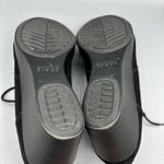 Crocs Black Suede Leigh Ankle Boot Wedge Lace Up 9.5 Bootie Photo 7